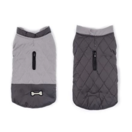 Parka Reversible Gris para perros