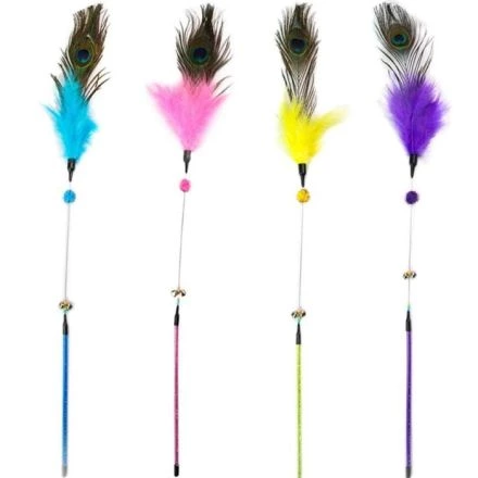 Wonder Cat Juguete varilla plumas 70 cm con segmento flexible