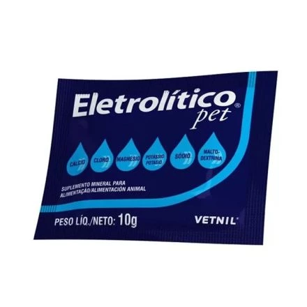 Eletrolitico Pet Reponedor de electrólitos para Mascotas - 1 Sobre 10g. - Vetnil