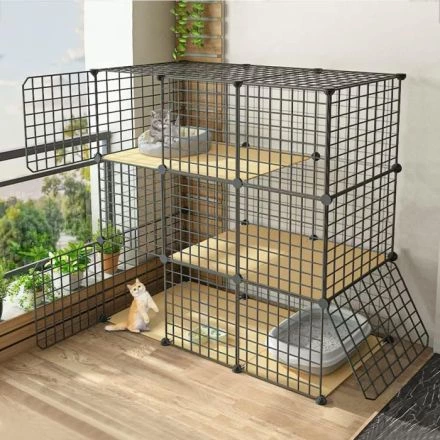 Casas para gatos y mascotas pequeñas de interior grande desmontable