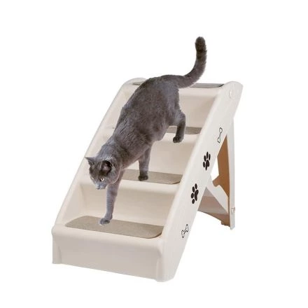 Escalera plegable para perros y gatos pequeños y senior