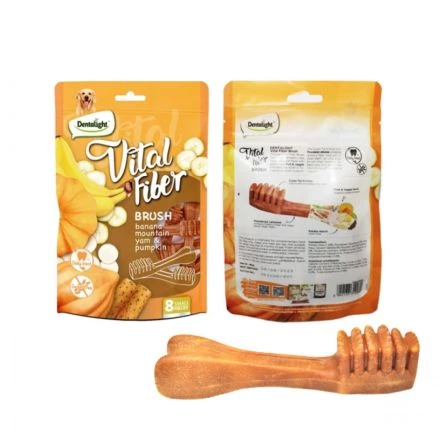 Dentalight Snack Cepillo de plátano, ñame de montaña, calabaza para perros 80G