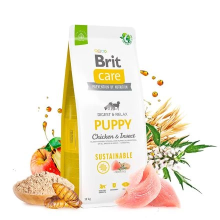 Brit care dog chicken & insect puppy