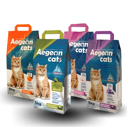 Aegean Cats Arena Aglomerante Bentonita para gatos 5KG